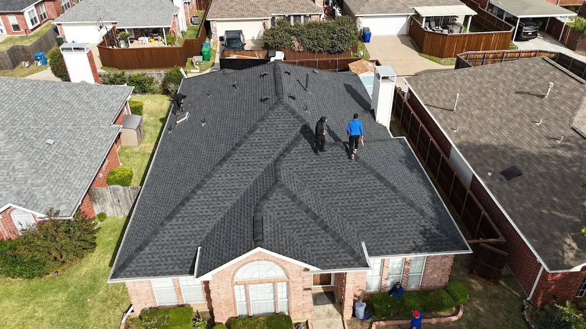 Slate & Tile Roof Repair work in progress on a South Monrovia Island property